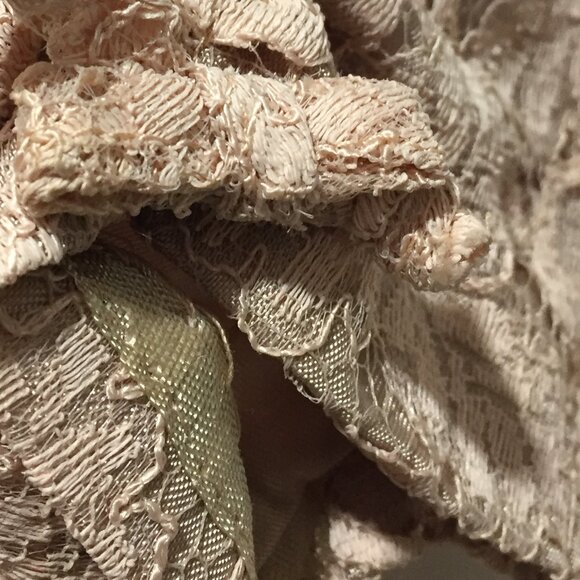 VINTAGE BLUE BELLE MIDI LACE DRESS SIZE M - Picture 6 of 8